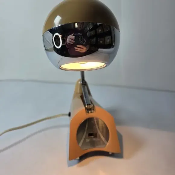 Hamilton Atomic Telescoping Orb Eyeball Desk Lamp 1960’s Mid Century Modern Work - Picture 3 of 16